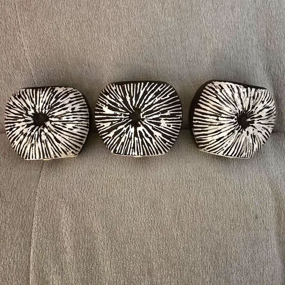 3 Rare MCM Euroline Hand Made in Sri Lanka Tea Light Candle Holders - Picture 3 of 4